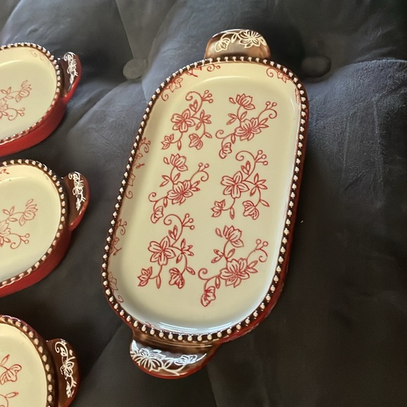 Temptations Floral Lace Serving Dishes - Picture 3 of 4